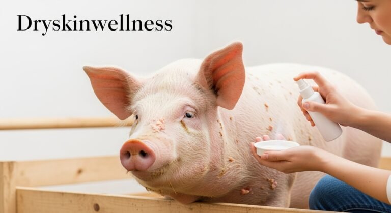 how do you treat dry skin on pigs